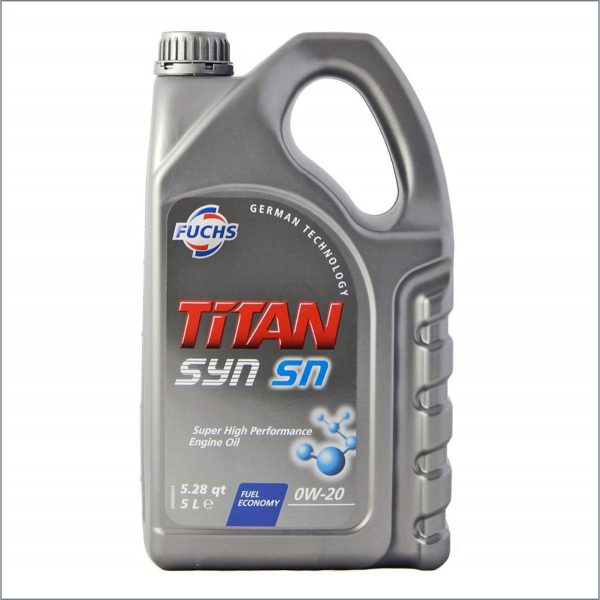 Моторное масло Fuchs Titan Syn SN 0W20 5L 1